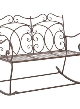 VidaXL Tuinbank 104 cm ijzer antiekbruin