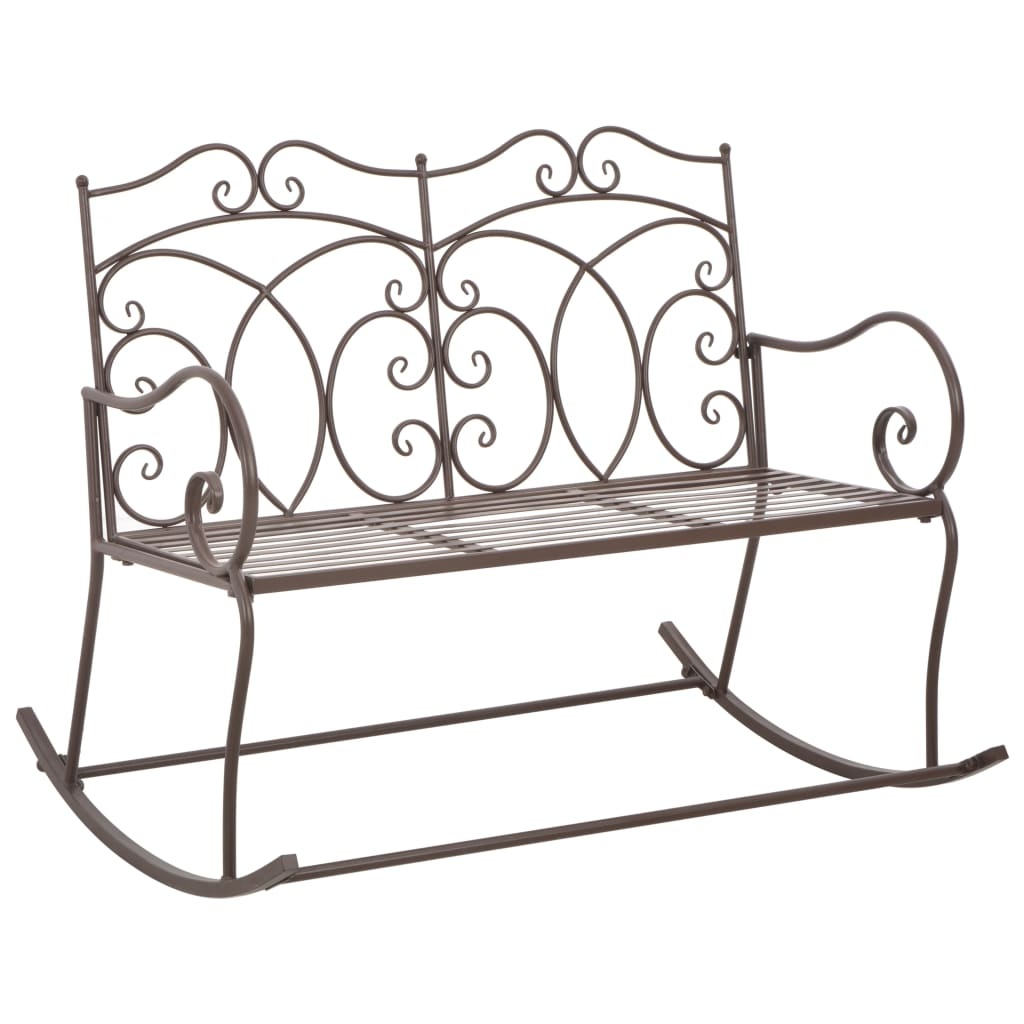 VidaXL Tuinbank 104 cm ijzer antiekbruin