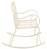 VidaXL Tuinbank 104 cm ijzer antiekwit