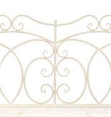 VidaXL Tuinbank 104 cm ijzer antiekwit