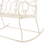 VidaXL Tuinbank 104 cm ijzer antiekwit