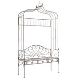 VidaXL Tuinbank 122 cm ijzer antiekbruin