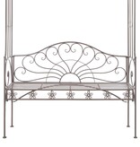 VidaXL Tuinbank 122 cm ijzer antiekbruin