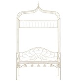 VidaXL Tuinbank 122 cm ijzer antiekwit