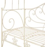 VidaXL Tuinbank 122 cm ijzer antiekwit