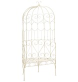 VidaXL Tuinbank 95 cm ijzer antiekwit