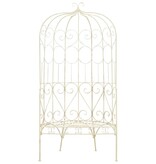 VidaXL Tuinbank 95 cm ijzer antiekwit