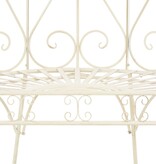 VidaXL Tuinbank 95 cm ijzer antiekwit