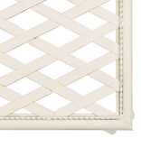 VidaXL Chaise longue 128 cm metaal antiekwit