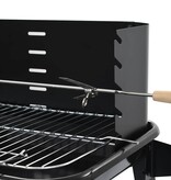 VidaXL Houtskoolbarbecue staand met wieltjes