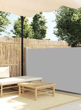 VidaXL Windscherm uittrekbaar 120x300 cm grijs