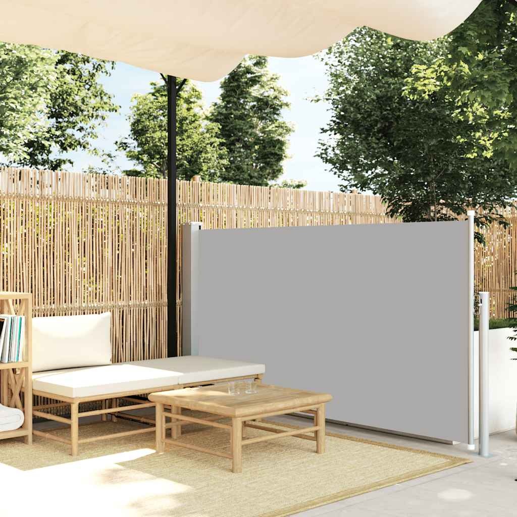 VidaXL Windscherm uittrekbaar 120x300 cm grijs