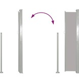 VidaXL Windscherm uittrekbaar 120x300 cm grijs