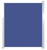 VidaXL Windscherm uittrekbaar 120x300 cm blauw