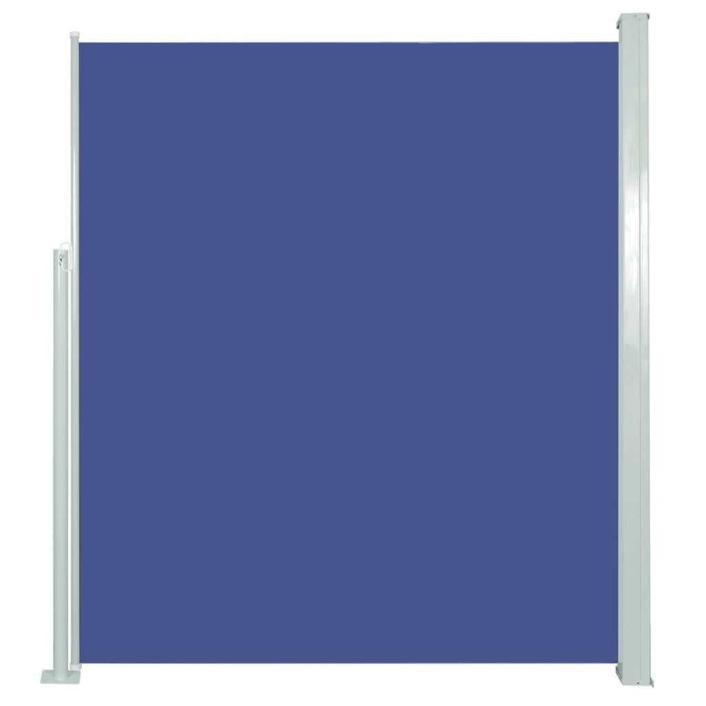 VidaXL Windscherm uittrekbaar 120x300 cm blauw