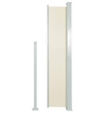 VidaXL Windscherm uittrekbaar 120x300 cm crème