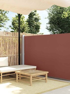 VidaXL Windscherm uittrekbaar 140x300 cm bruin