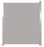 VidaXL Windscherm uittrekbaar 140x300 cm grijs