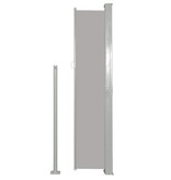 VidaXL Windscherm uittrekbaar 140x300 cm grijs