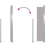 VidaXL Windscherm uittrekbaar 140x300 cm grijs