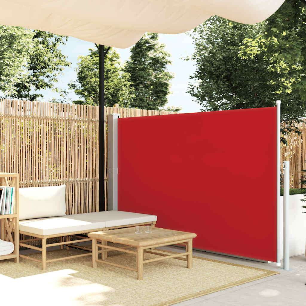 VidaXL Windscherm uittrekbaar 140x300 cm rood