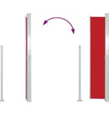 VidaXL Windscherm uittrekbaar 140x300 cm rood