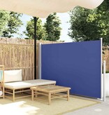 VidaXL Windscherm uittrekbaar 140x300 cm blauw