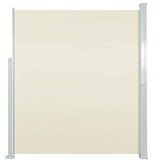 VidaXL Windscherm uittrekbaar 140x300 cm crèmekleurig