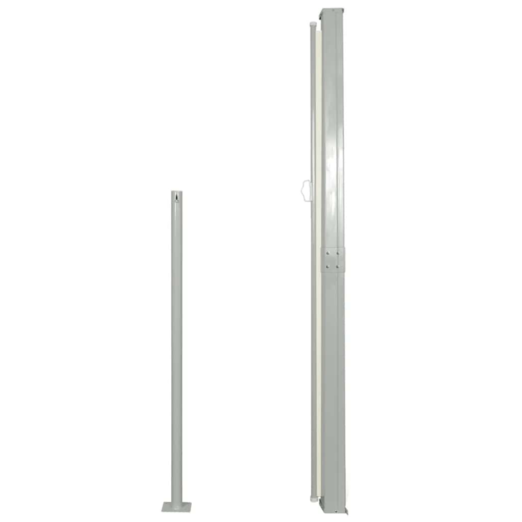VidaXL Windscherm uittrekbaar 140x300 cm crèmekleurig