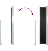 VidaXL Windscherm uittrekbaar 140x300 cm zwart