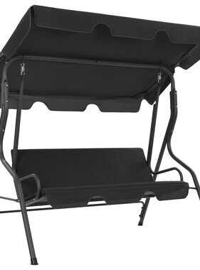 VidaXL Schommelbank 170x110x153 cm antraciet