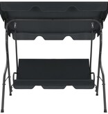 VidaXL Schommelbank 170x110x153 cm antraciet