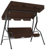 VidaXL Schommelbank 170x110x153 cm koffiekleurig