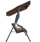VidaXL Schommelbank 170x110x153 cm koffiekleurig