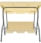 VidaXL Schommelbank 170x110x153 cm crèmewit