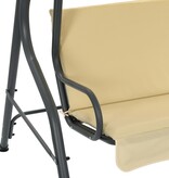 VidaXL Schommelbank 170x110x153 cm crèmewit