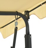 VidaXL Schommelbank 170x110x153 cm crèmewit