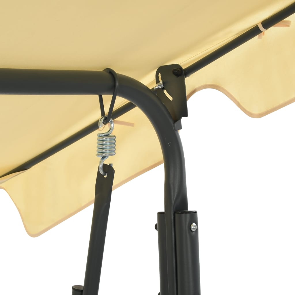 VidaXL Schommelbank 170x110x153 cm crèmewit