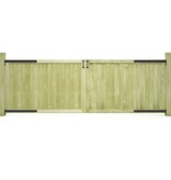 VidaXL Poorten 2 st 300x100 cm geïmpregneerd grenenhout