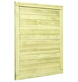 VidaXL Poort 125x100 cm geïmpregneerd grenenhout
