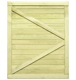 VidaXL Poort 125x100 cm geïmpregneerd grenenhout