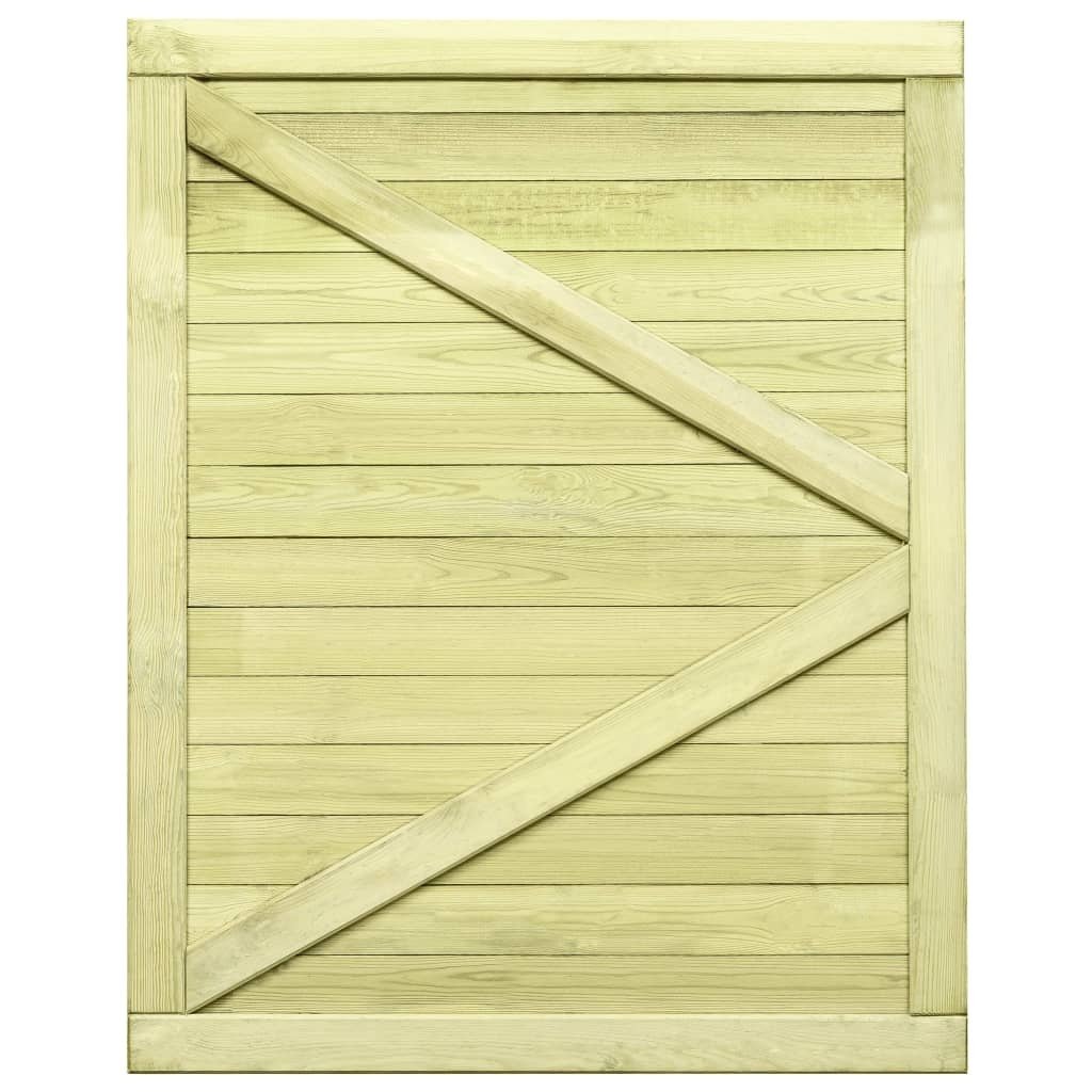 VidaXL Poort 125x100 cm geïmpregneerd grenenhout