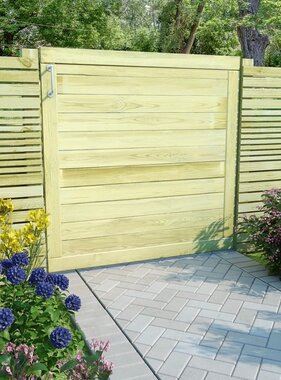 VidaXL Poort 100x100 cm geïmpregneerd grenenhout