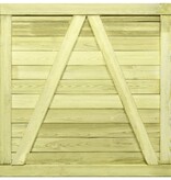 VidaXL Poort 100x100 cm geïmpregneerd grenenhout