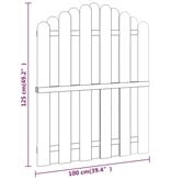 VidaXL Poort 100x125 cm geïmpregneerd grenenhout