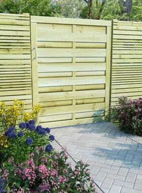 VidaXL Poort 100x125 cm geïmpregneerd grenenhout groen
