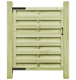 VidaXL Poort 100x125 cm geïmpregneerd grenenhout groen