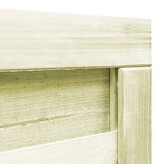 VidaXL Poort 100x125 cm geïmpregneerd grenenhout groen