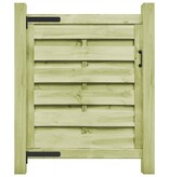 VidaXL Poort 100x100 cm geïmpregneerd grenenhout groen