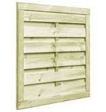 VidaXL Poort 100x100 cm geïmpregneerd grenenhout groen